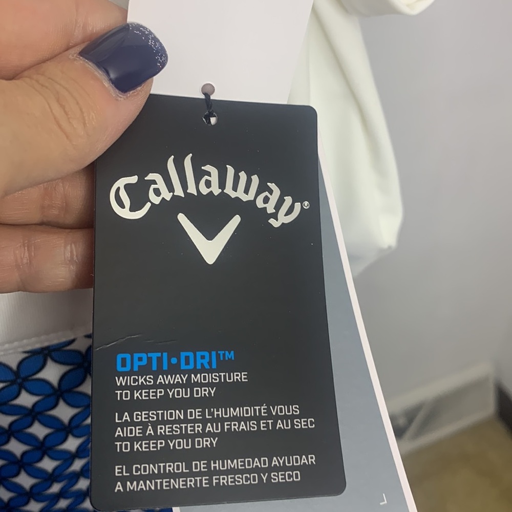Callaway Golf NWT Blue Sea Star Pattern Golf Skort size Large - Picture 6 of 14